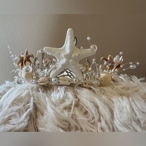 Mermaid Seashell Starfish Decorative Crown Tiara